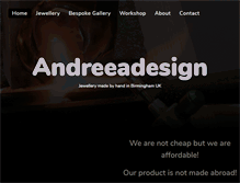 Tablet Screenshot of andreeadesign.com